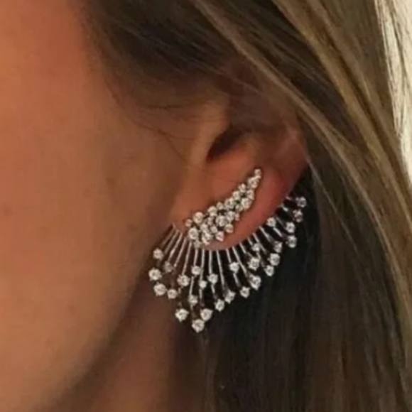 New crystal earring 1 pc - Picture 1 of 3
